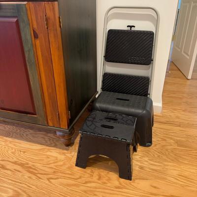 1100 Set of Three Step Stools