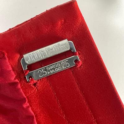 571 GIVENCHY Paris Red Leather Skirt