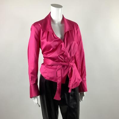 572 ALAIN FIGARET Pink Wrap-a-round Shirt