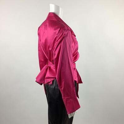 572 ALAIN FIGARET Pink Wrap-a-round Shirt