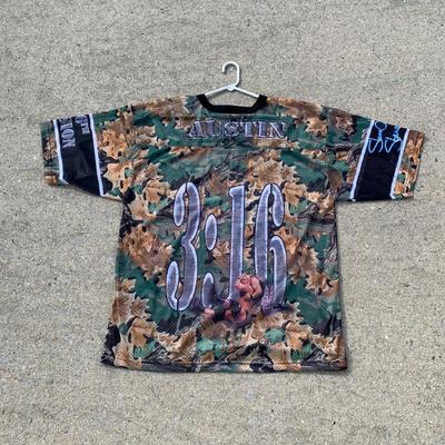 LOT 251 B: Stone Cold Steve Austin 3:16th Division Camouflage Jersey