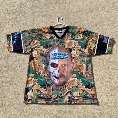LOT 251 B: Stone Cold Steve Austin 3:16th Division Camouflage Jersey