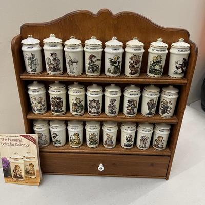Hummel Spice Jar Collection and Rack