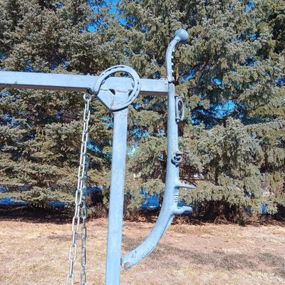 CUSTOM MADE WESTERN THEMED HEAVY DUTY PORCH SWING