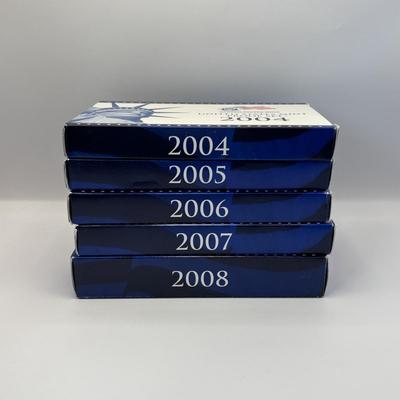 LOT 244: United States Mint Proof Set 2004 - 2008
