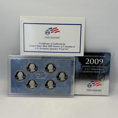 LOT 248: 2011 US Mint Uncirculated Coin Sets Philadelphia and Denver, 2009 US Mint DC and Us Teritories Quarter Proof Set, 1999 US Mint...