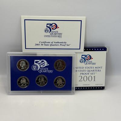 LOT:252: Us Mint 50 States Quarters Proof Set 1999 - 2003