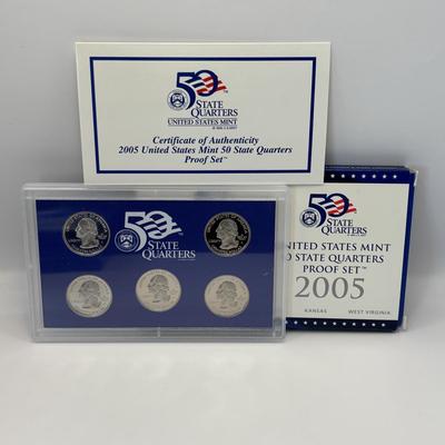 LOT:253: Us Mint 50 States Quarters Proof Set 2004 -2008