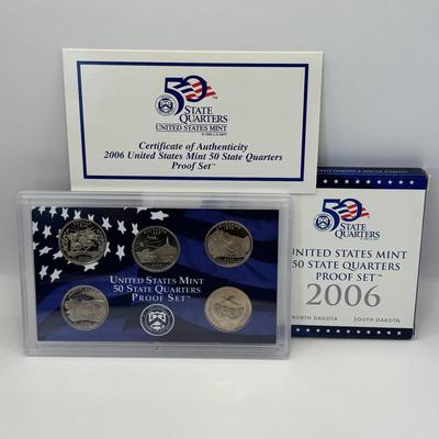 LOT:253: Us Mint 50 States Quarters Proof Set 2004 -2008
