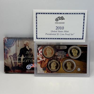 LOT 254: US Mint Presidential $1 Coin Proof Sets 2007 - 2010