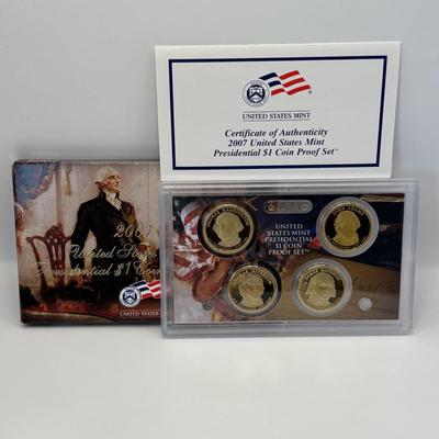 LOT 254: US Mint Presidential $1 Coin Proof Sets 2007 - 2010