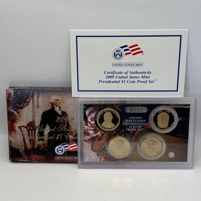 LOT 254: US Mint Presidential $1 Coin Proof Sets 2007 - 2010
