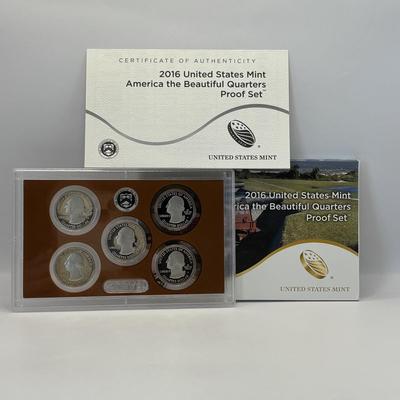LOT:256: US Mint - America the Beautiful Quarters Proof Sets 2014, 2016 & 2017