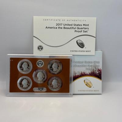 LOT:256: US Mint - America the Beautiful Quarters Proof Sets 2014, 2016 & 2017