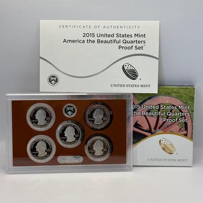 LOT 257: US Mint America the Beautiful Quarters Proof Sets 2010, 2013 & 2015