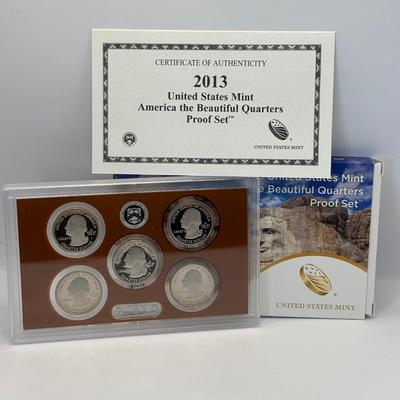 LOT 257: US Mint America the Beautiful Quarters Proof Sets 2010, 2013 & 2015