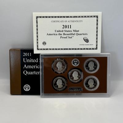 LOT 258: US Mint America The Beautiful Quarters Proof Set 2011 US Mint Proof Set 2011 and US Mint Presidential $1 Coin Proof Set 2012