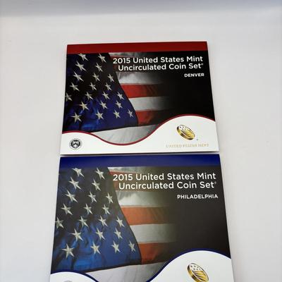 LOT 260: US MInt Uncirculated Coin Sets for Denver and Philadelphia 2014 & 2015