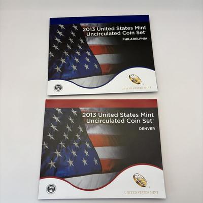 LOT 261: US MInt Uncirculated Coin Sets for Denver and Philadelphia 2012 & 2013