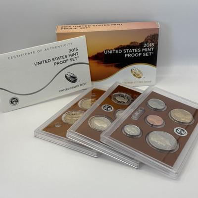 LOT 263: US Mint Proof Sets 2015 & 2016