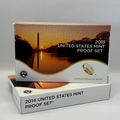 LOT 264: US MInt Proof Sets 2013 & 2014