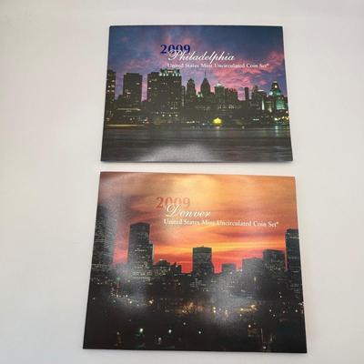 LOT 268: US MInt Uncirculated Coin Sets for Denver and Philadelphia 2009 & 2010