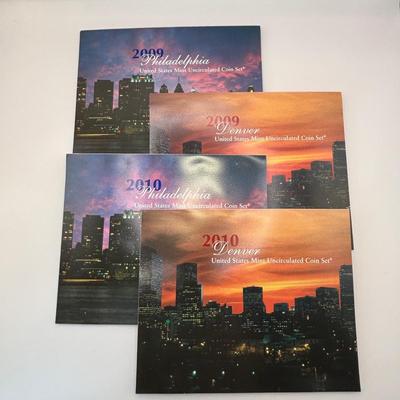 LOT 268: US MInt Uncirculated Coin Sets for Denver and Philadelphia 2009 & 2010