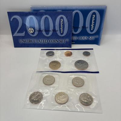 LOT 269: US MInt Uncirculated Coin Sets for Denver and Philadelphia 1999 & 2000