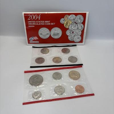 LOT 270: US MInt Uncirculated Coin Sets for Denver and Philadelphia 2004 & 2005