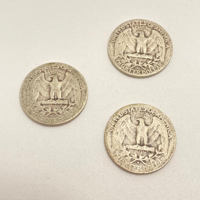 LOT 272j2: Twelve Silver US Washington Quarter Coins - 1930s and 1940s