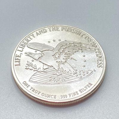 LOT 278j2: Bill of Rights .999 Fine Silver Coin, One Troy Ounce