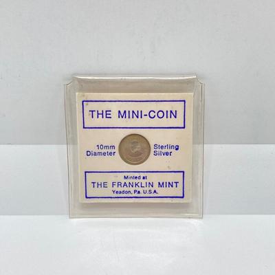 LOT 280j2: US Mint Silver Bicentennial 1776 - 1976 Eisenhower Dollar and Washington Quarter Coins, The Mini Sterling Silver Coin and...