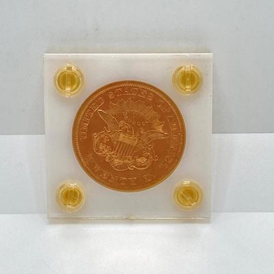 LOT 282j2: US 1860 Liberty Head $20 Gold Coin