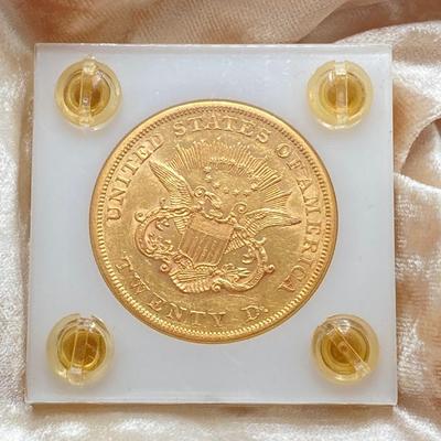 LOT 282j2: US 1860 Liberty Head $20 Gold Coin