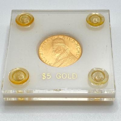 LOT 284j2: 1950 Vatican One Hundred Lire Gold Coin