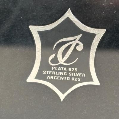 LOT 316: Sterling Silver 925 Heart Charm Bracelet 7" Long, James Avery Sterling Silver Pearl Flower Pierced Earrings and Sterling...