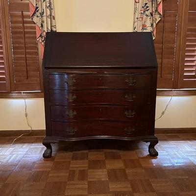 Paine Furniture Company Wood Secretary Writing Desk