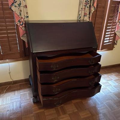 Paine Furniture Company Wood Secretary Writing Desk