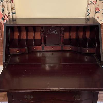 Paine Furniture Company Wood Secretary Writing Desk