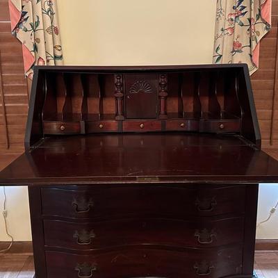 Paine Furniture Company Wood Secretary Writing Desk
