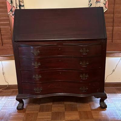 Paine Furniture Company Wood Secretary Writing Desk