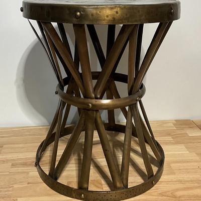 Bronze metal side table