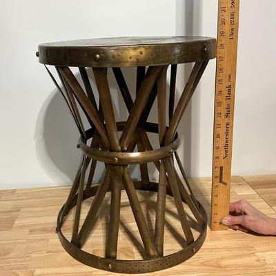 Bronze metal side table