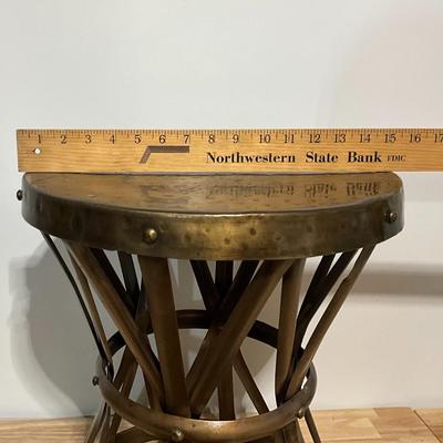 Bronze metal side table
