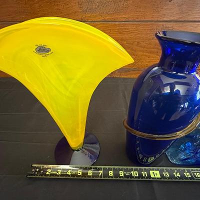 Lot of Vintage Blenko Handmade Glass items