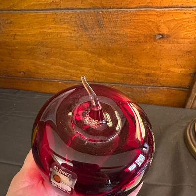 Lot of Vintage Blenko Handmade Glass items