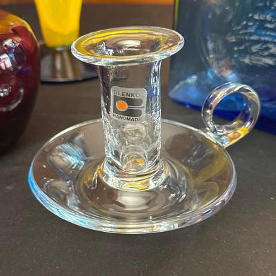 Lot of Vintage Blenko Handmade Glass items