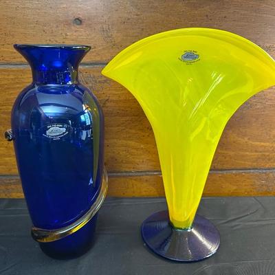 Lot of Vintage Blenko Handmade Glass items