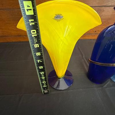 Lot of Vintage Blenko Handmade Glass items