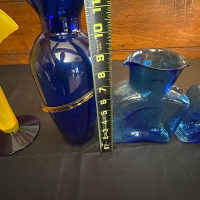 Lot of Vintage Blenko Handmade Glass items